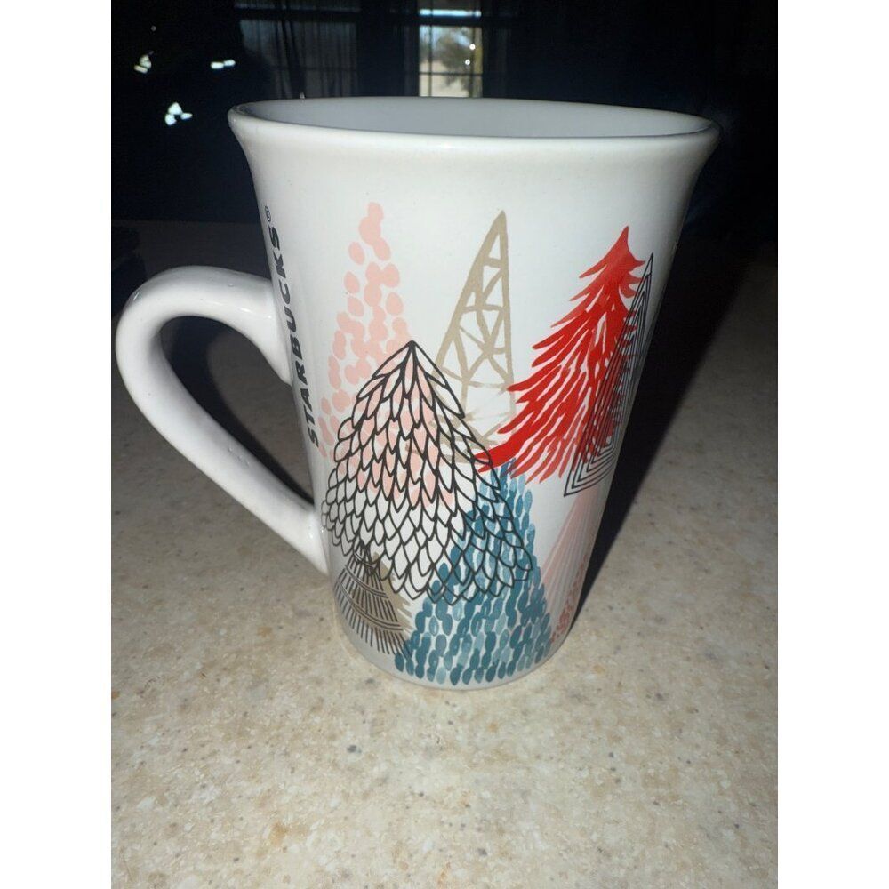 RARE 2017โStarbucks Christmas Holiday Tree Ceramic Coffeeโ Cup Tea Mug | 11 oz - Picture 2 of 8
